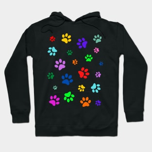 Paw Print Pattern Hoodie